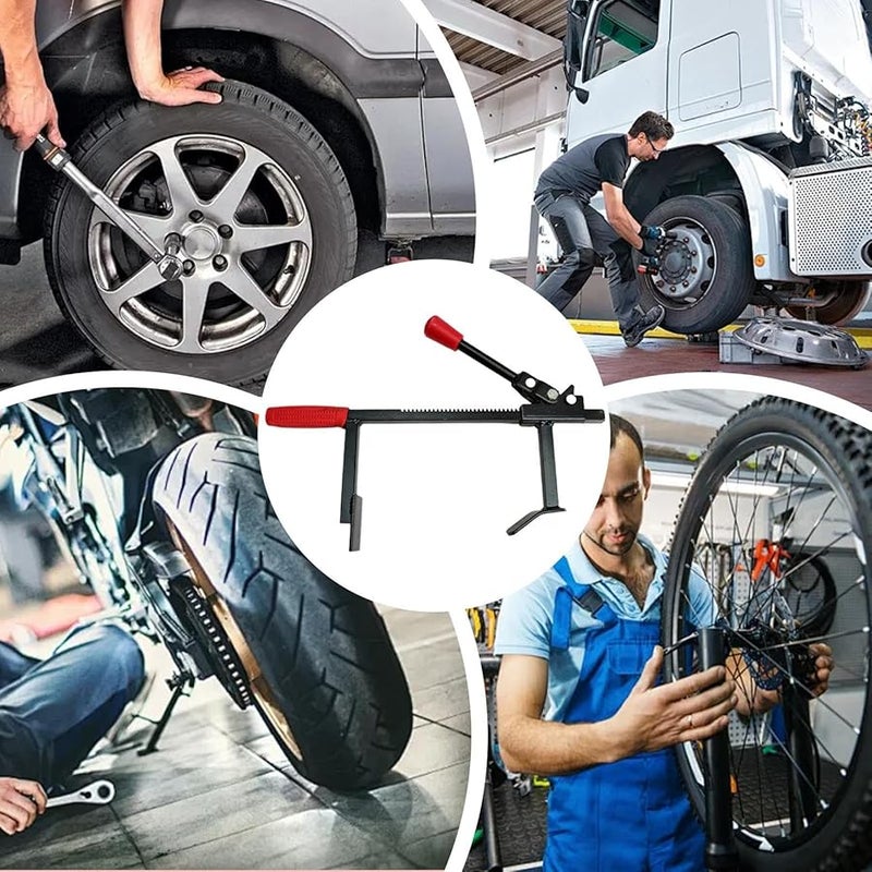 مغير الإطارات الفولاذي اليدوي، أداة محمولة لكسر الحافة وتركيب الإطارات لمرآب المنزل - Image 4